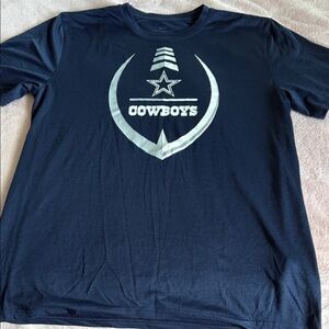 Nike Cowboys Navy Blue Short Sleeve Tee Dri-Fit